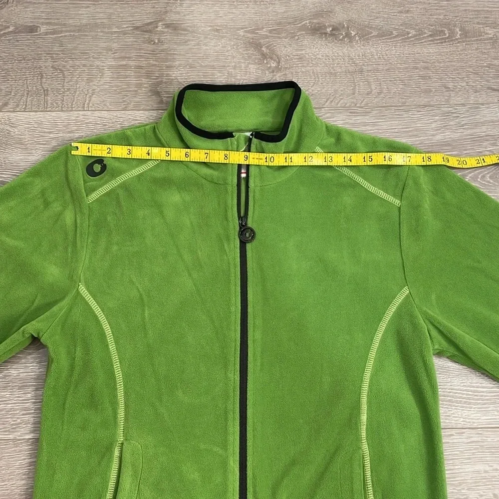 Creblet Full Zip Fleece Jacket Green Black Size 42